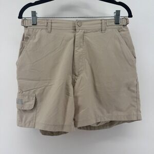 Slam Advanced Technology Sportswear Men Tan Yachting Cargo Shorts Size S Ripstop